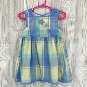 Carter’s 2T Blue & Yellow Plaid Summer Dress
